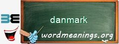 WordMeaning blackboard for danmark